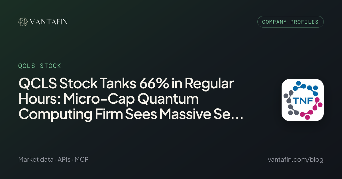 QCLS Stock Tanks 66% in Regular Hours: Micro-Cap Quantum Computing Firm Sees Massive Selloff - QCLS STOCK (Company Profiles)