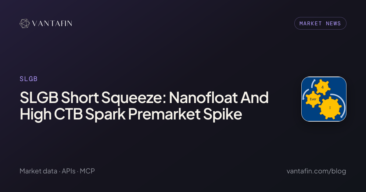 SLGB Short Squeeze: Nanofloat And High CTB Spark Premarket Spike - SLGB (Market News)