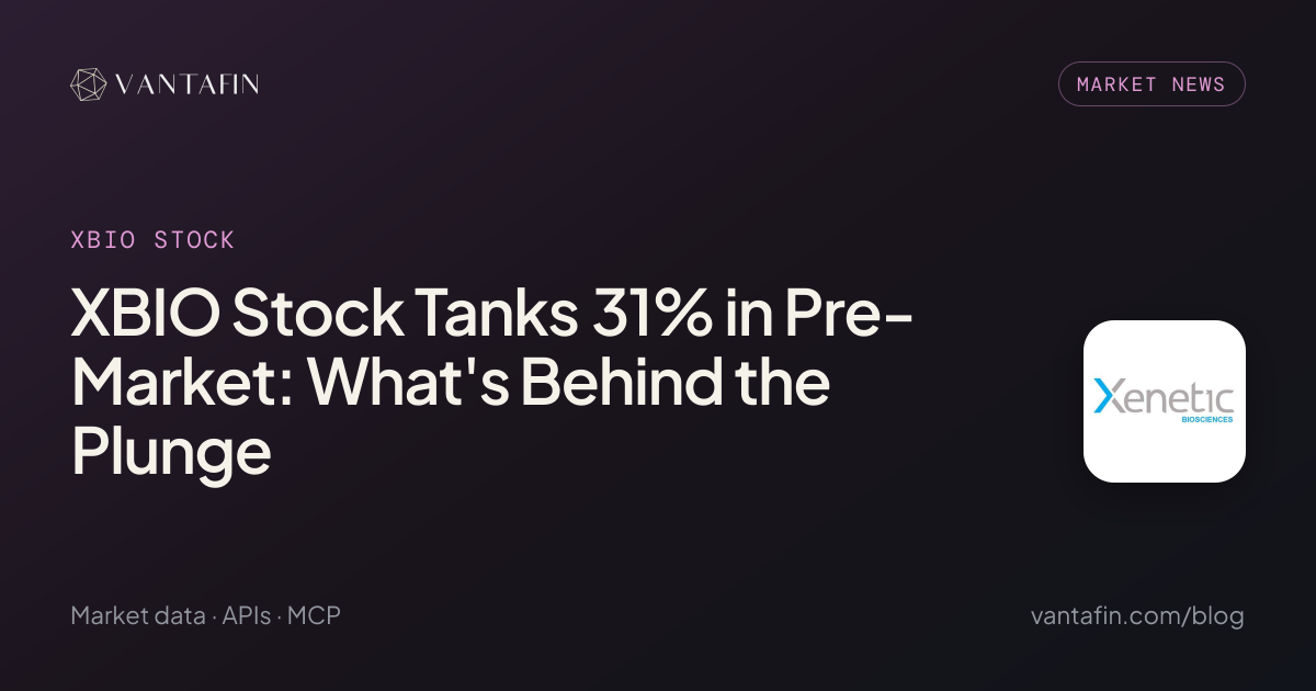 XBIO Stock Tanks 31% in Pre-Market: What's Behind the Plunge - XBIO STOCK (Market News)